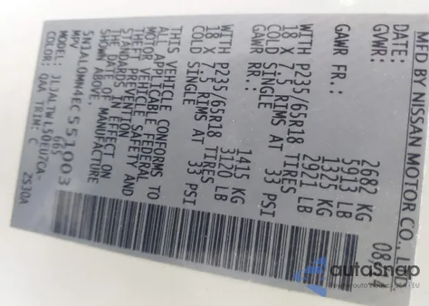 2014 Infiniti Qx60 from USA, damaged, VIN 5N1AL0MN4EC551003